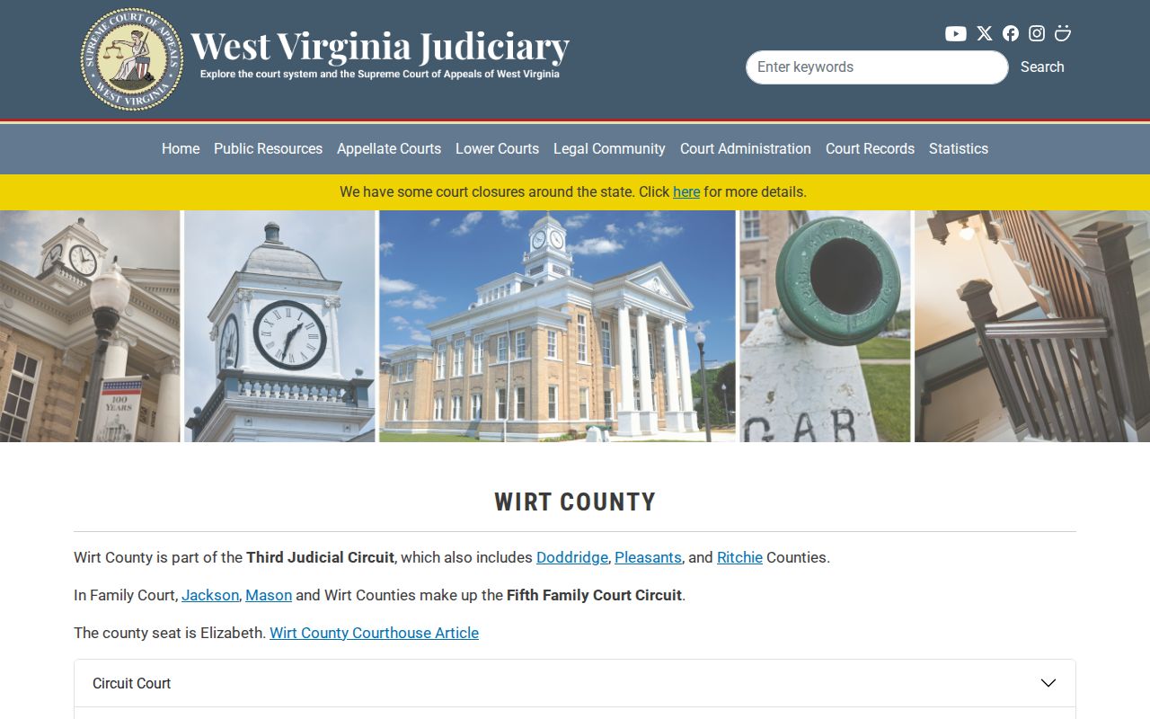 Wirt County criminal court directory